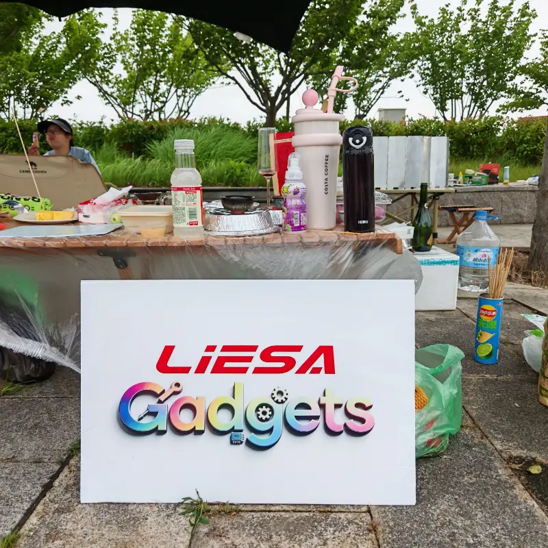 LIESA Gadgets organizza team building per campeggi all'aperto per unire il team per il business globale degli apparecchi per la pulizia